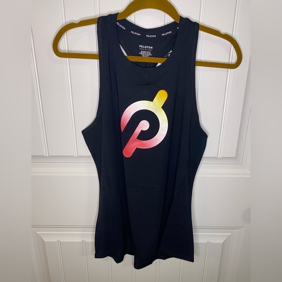 Peloton Black Twist Back Tank Top NWT - Picture 2 of 8